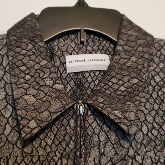 Alfred Dunner Petite Women's Zipper Front Jacket Size 10P - Picture 3 of 8